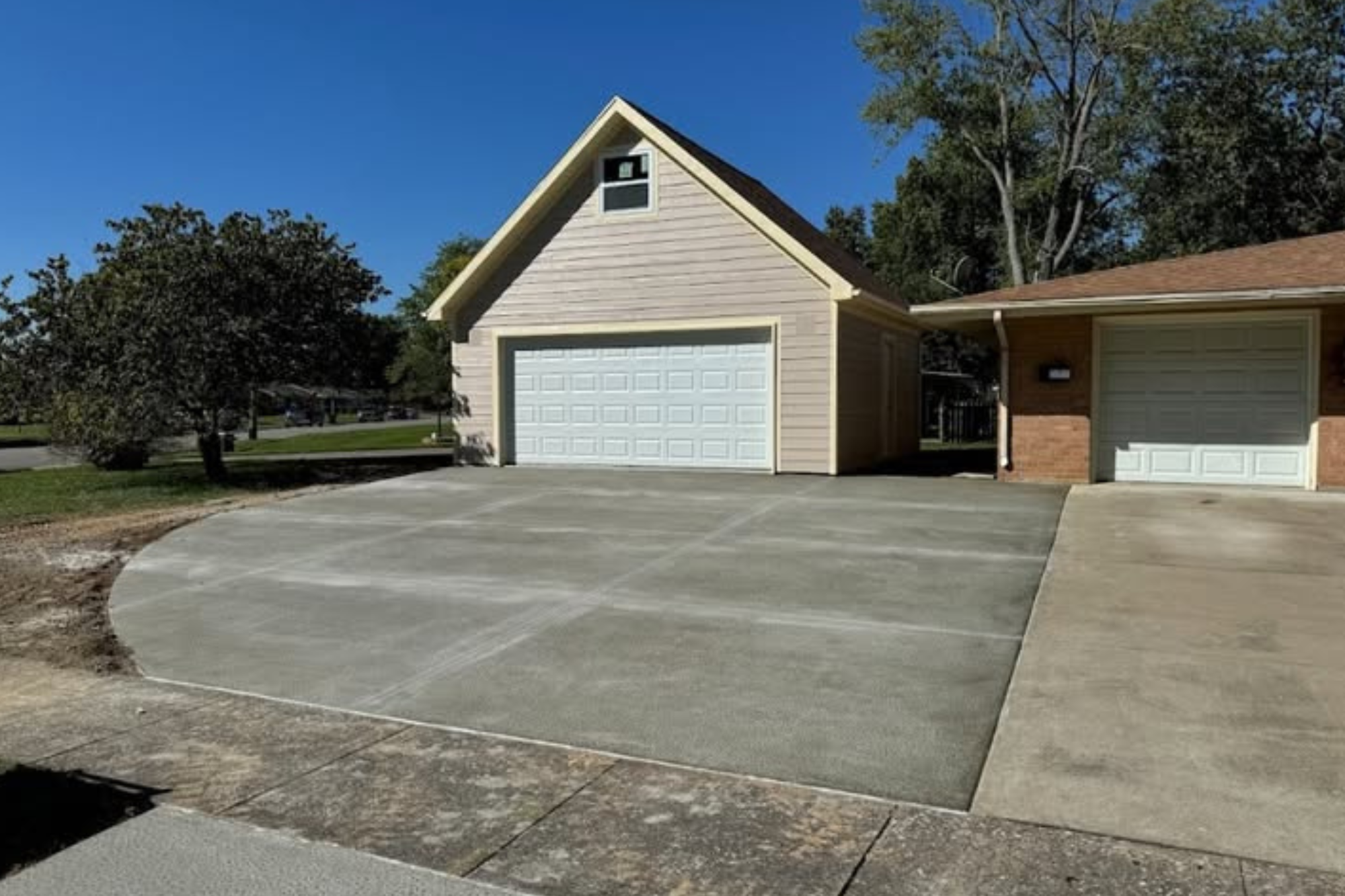 concrete driveway installation