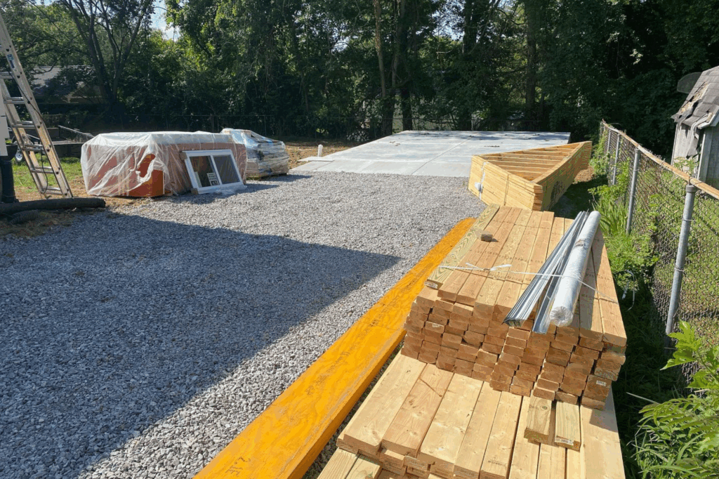 concrete sidewalk construction